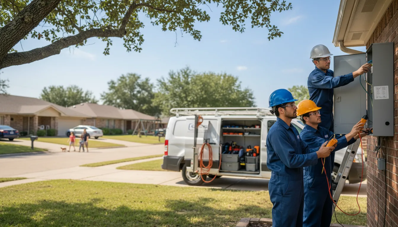 Certified electrician providing emergency electrical services in Webb, IA